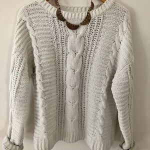 Cable knit sweater